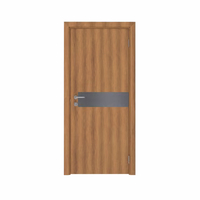 Дверь Dionysus  одностворчатая Орех королевский с перламутром с отбойной пластиной на уровне рук с Al-кромкой по периметру