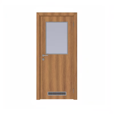 Дверь композитная Poseidon  одностворчатая Орех королевский с перламутром с остеклением №4 с вентиляционной решёткой
